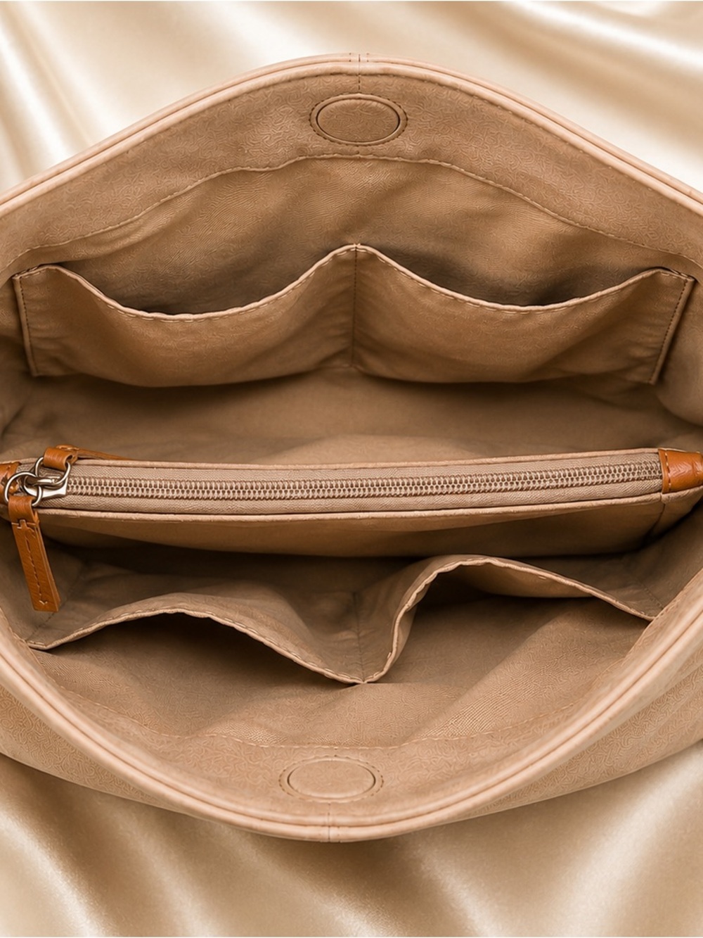 The Sak Huntley Suede Shoulder Bag in Sand with Black & Tan Tassels - Picture 6 of 7